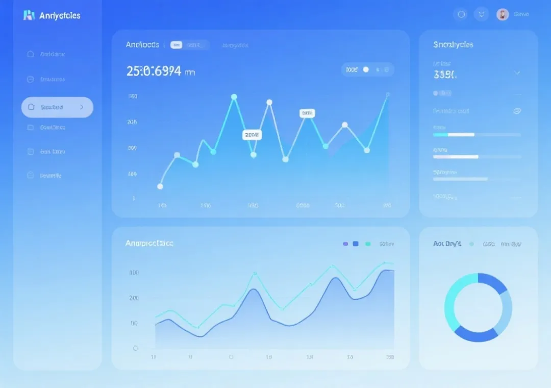数据仪表盘示意图